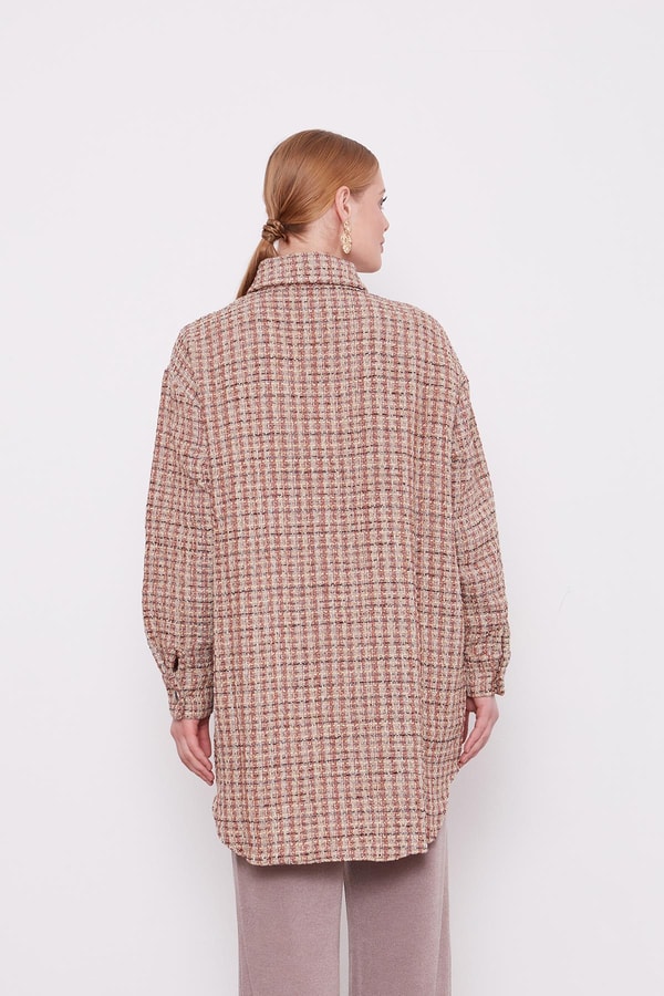 Levidor StudioBej Oversize Tüvit Ceket