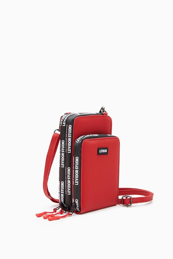 Levidor StudioLevidor Studio Kırmızı Çanta-Askılı Cüzdan Çanta