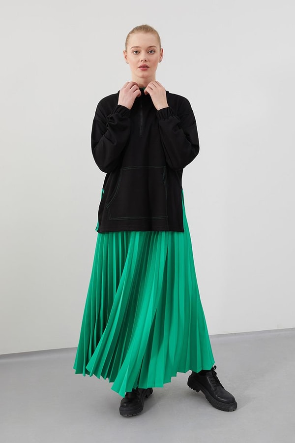 Levidor StudioLevidor Studio Siyah Pilise Etekli Oversize Takım