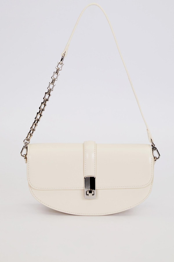 LevidorA.Sarı Metal Detaylı Omuz Çantası