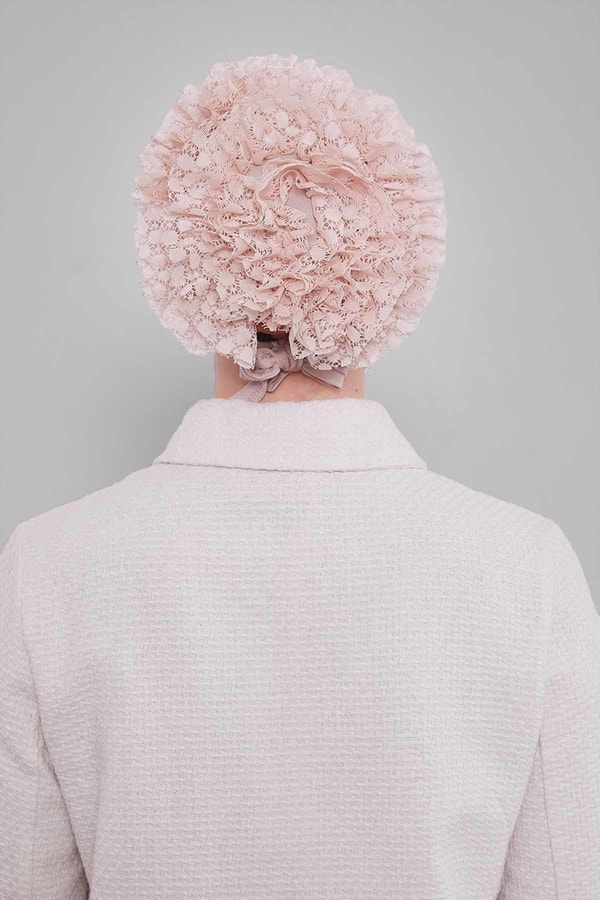 LevidorA.Taş Silikonlu Dikişsiz Fırfırlı Bone