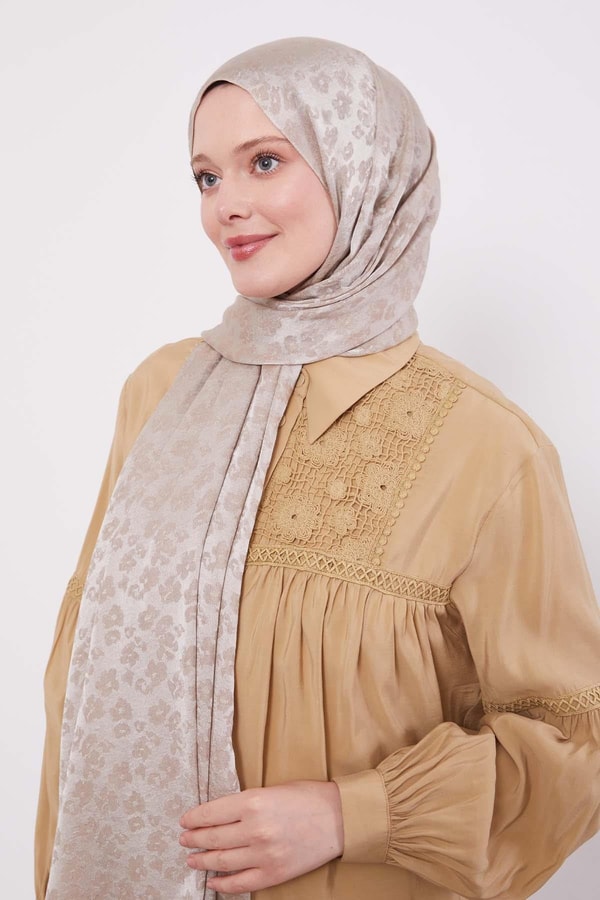 LevidorA.Vizon Leopar Desen İtalyan Jakar Şal