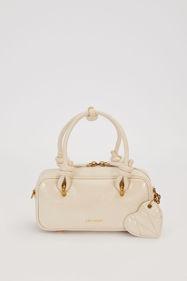 LevidorA.Gri Düğüm Askı Detaylı El Çantası