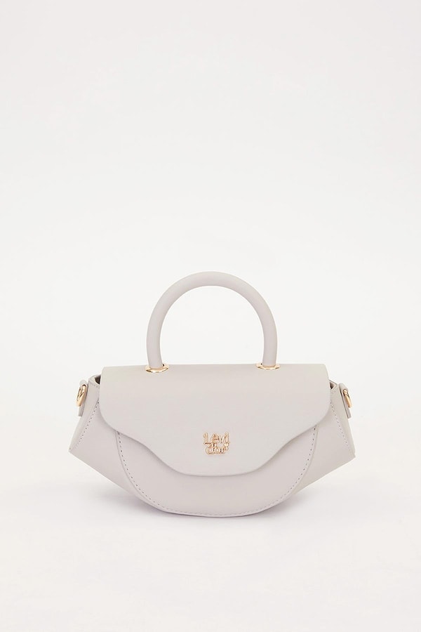 LevidorA.Gri Geometrik Model Omuz Çantası