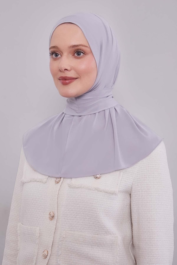 LevidorA.Gri Pratik Spor Çıtçıt Şal Bone