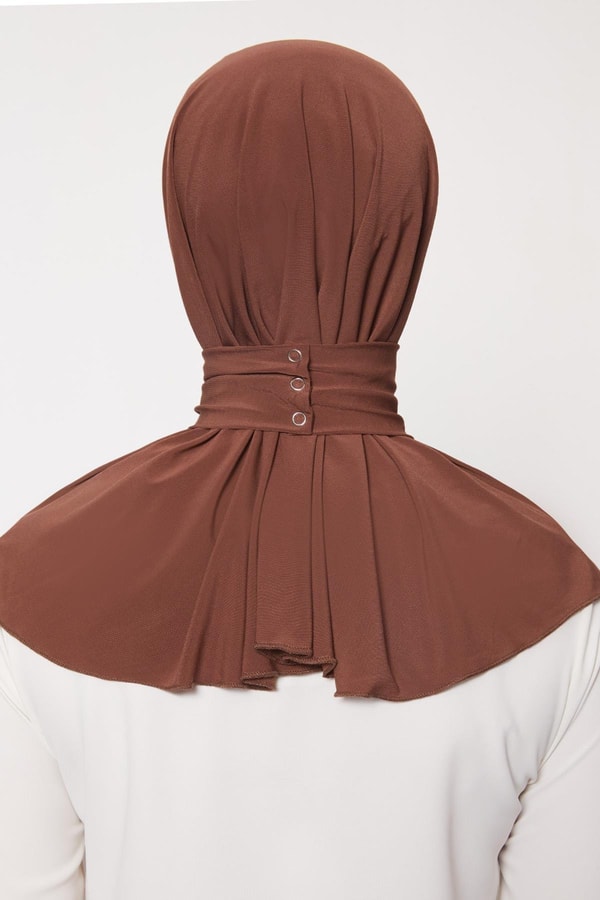 LevidorA.Kahve Pratik Spor Çıtçıt Şal Bone