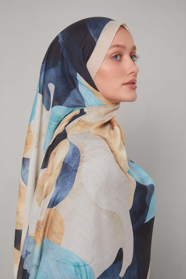 LevidorA.Vizon Çiçek Desen Sport Şal