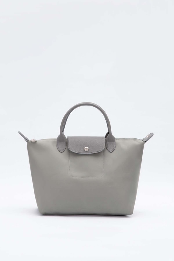 LevidorA.Gri Deri Kapak Aksesuarlı Omuz Çantası