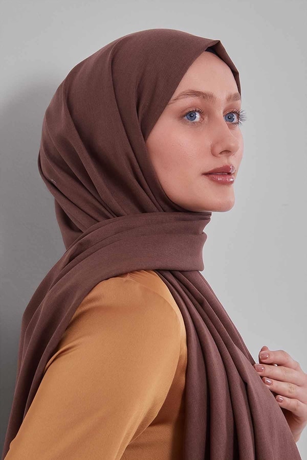 LevidorAcı Kahve Düz Tensel Şal