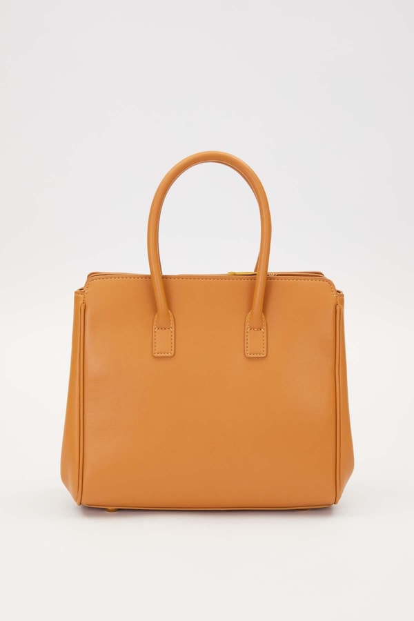 LevidorAÇIK KAHVE 64 NO Deri Aksesuar Detaylı El Çantası