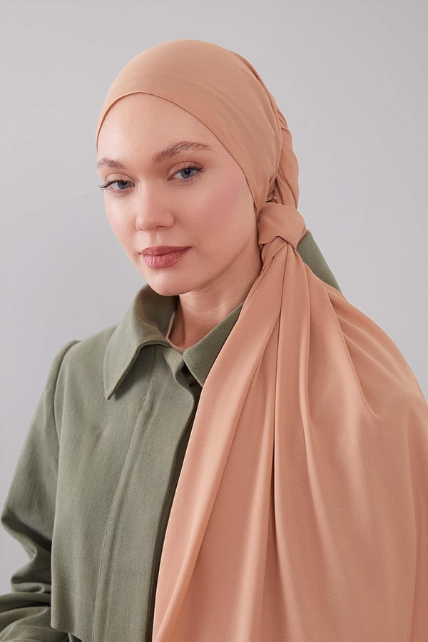 Levidoraçık kahve Lux Şifon Şal