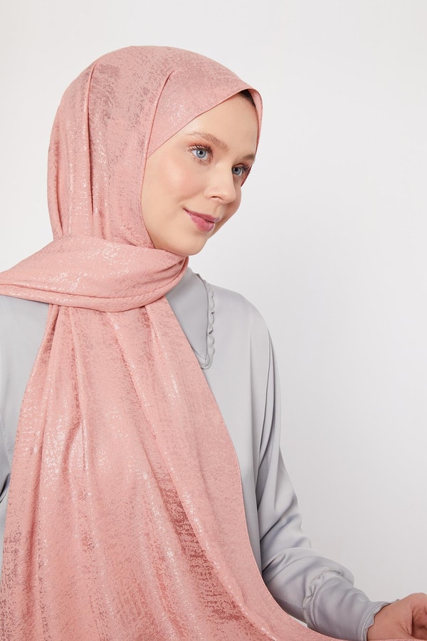 LevidorAçık Pembe Shine Cazz Şal