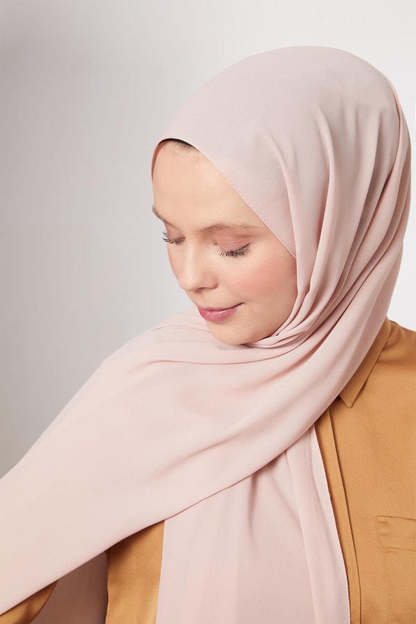 LevidorAçık Somon Lux Şifon Şal