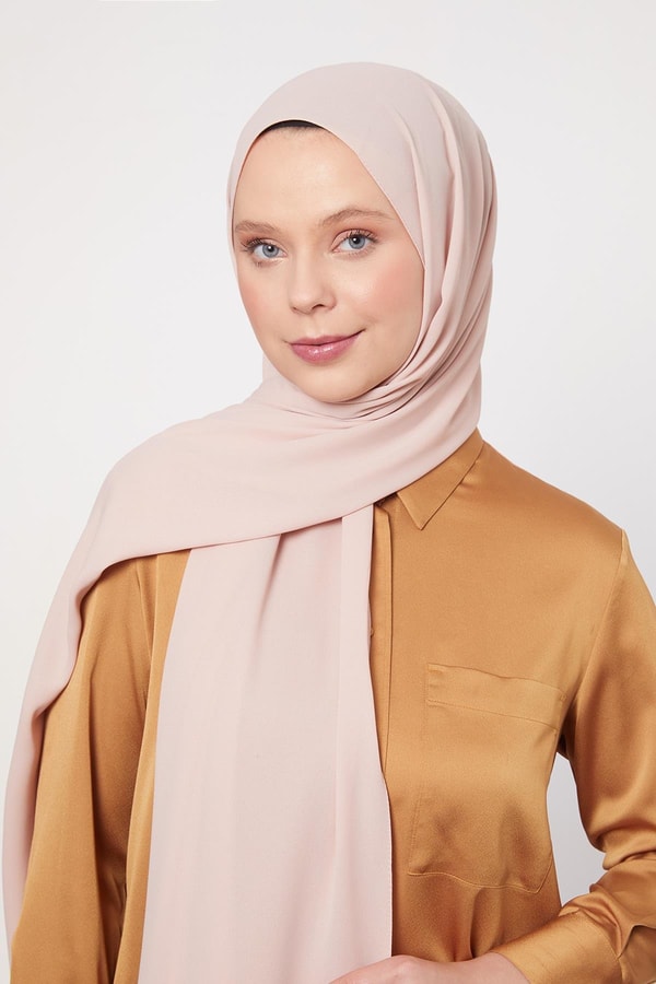 LevidorAçık Somon Lux Şifon Şal