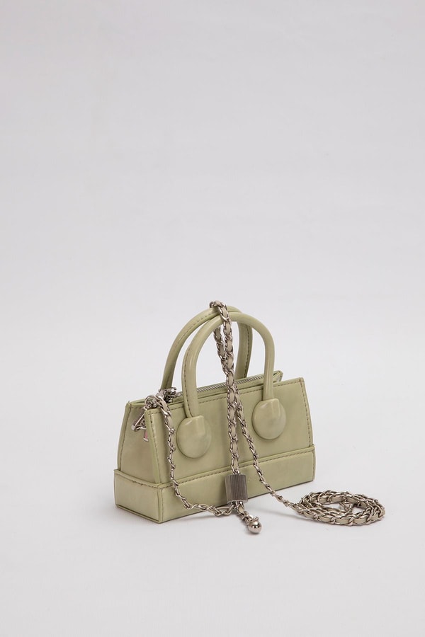 LevidorAÇIK YEŞİL Ayarlanabilir Kilit Detaylı El Çantası