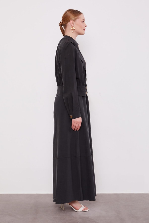 LevidorAntrasit Vatkalı Cupra Ceket Takım