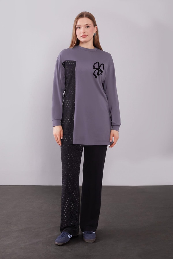 LevidorAntrasit Yonca Desen Detaylı İkili Takım