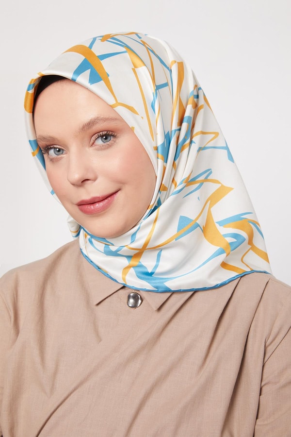 LevidorBebe Mavisi Crack Desen Trend Twill Eşarp