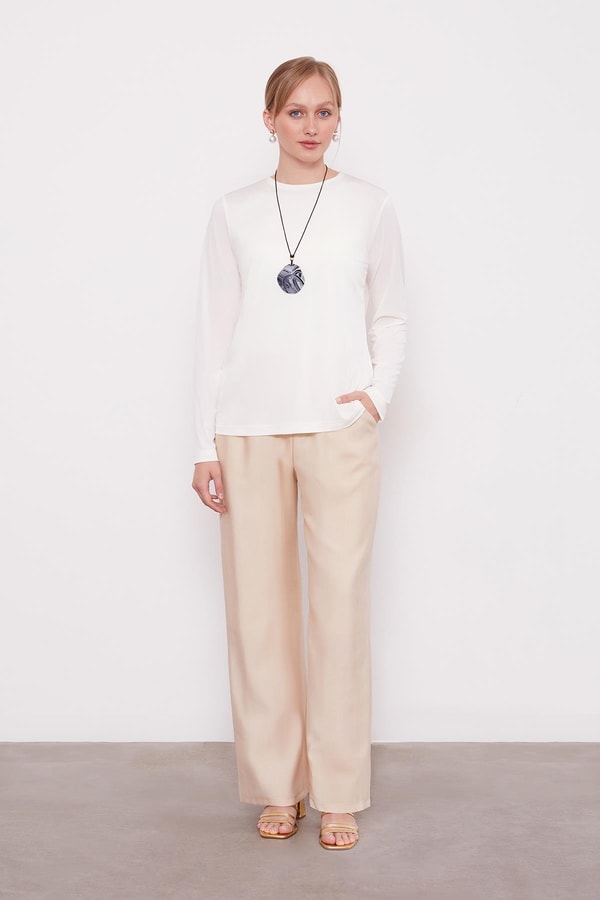 LevidorBej Dantel Detaylı Üçlü Ceket Takım