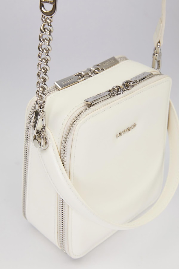 LevidorBej Dikdörtgen Model Omuz Çantası