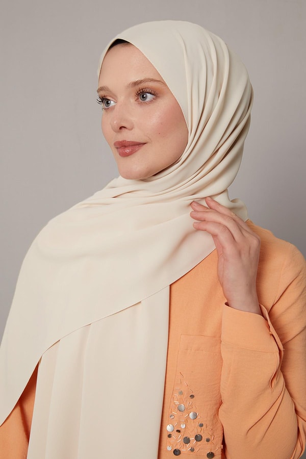 LevidorBej Düz Trend Şal