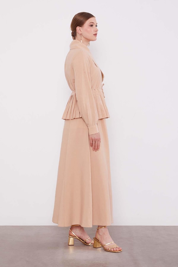 LevidorBej Etek Ucu Pileli Cupra Etek Takım