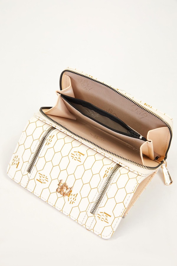 LevidorBej Fermuar Detay Cüzdan