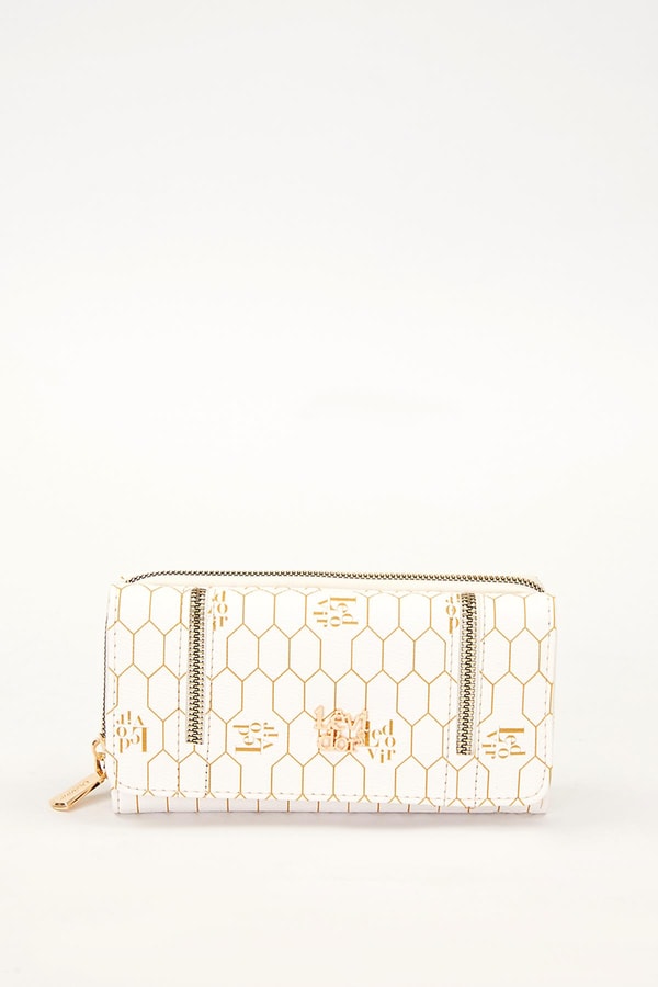 LevidorBej Fermuar Detay Cüzdan