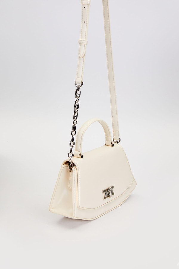 LevidorBej Geometrik Model Omuz Çantası