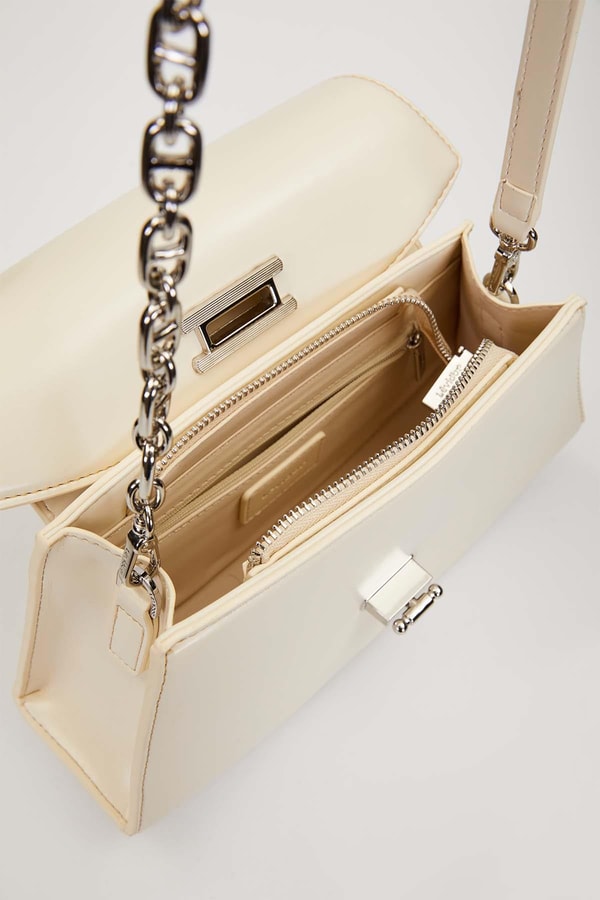 LevidorBej Geometrik Model Omuz Çantası