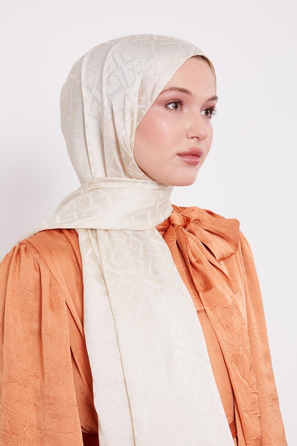 LevidorBej L Desen İtalyan Jakar Şal