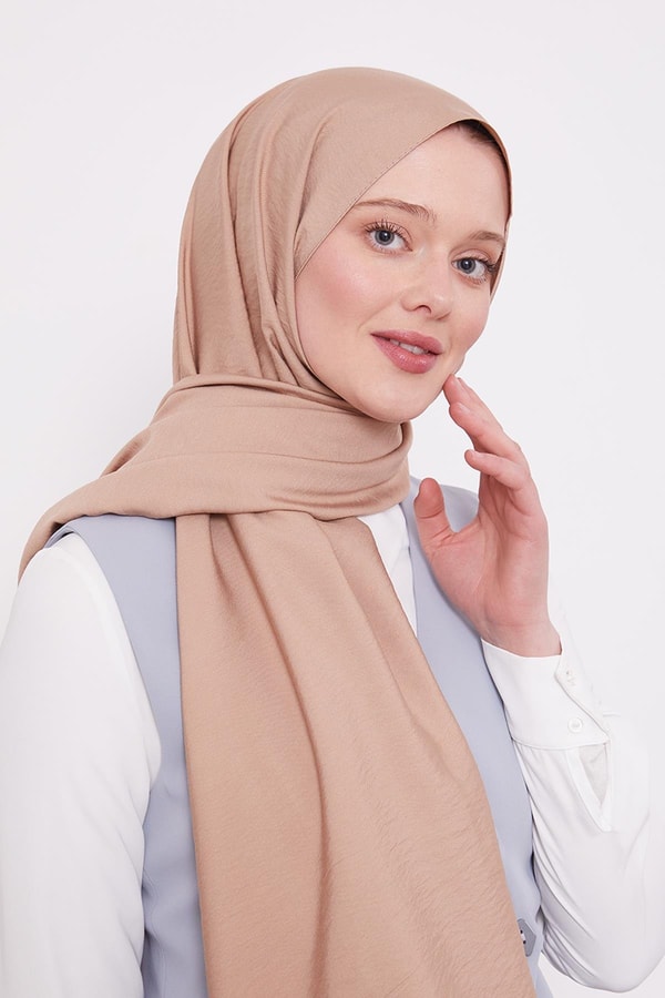 LevidorBej Leola Düz Şal