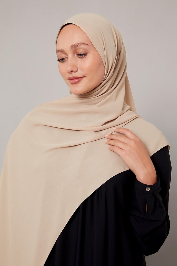 LevidorBej Lux Şifon Şal