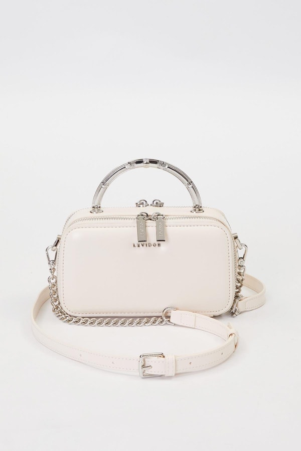 LevidorBej Metal Askı Detay Omuz Çantası
