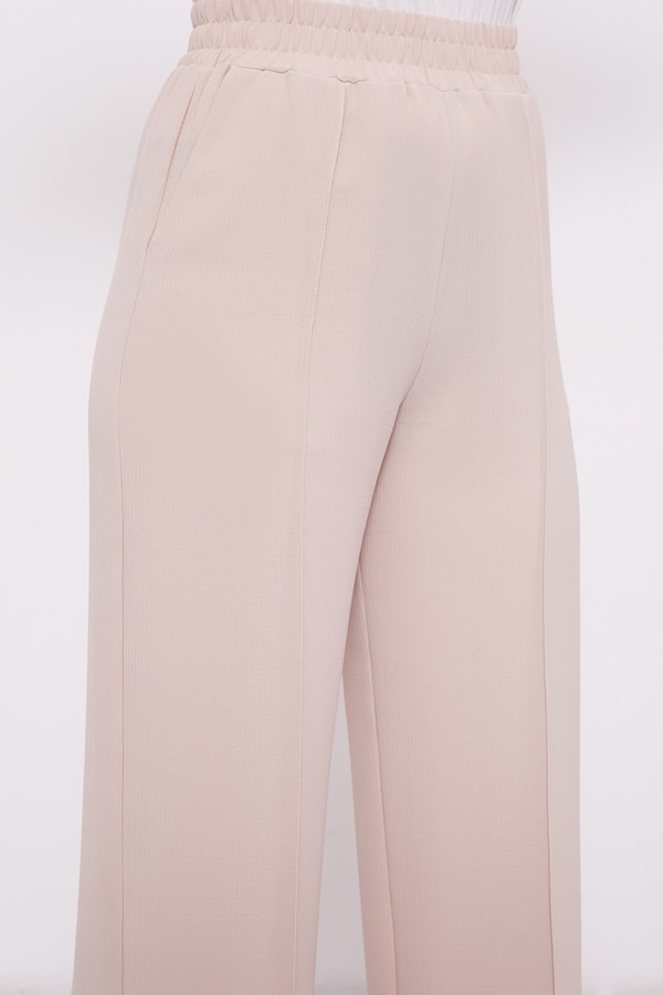 LevidorBej Şerit Detaylı Spor Pantolon