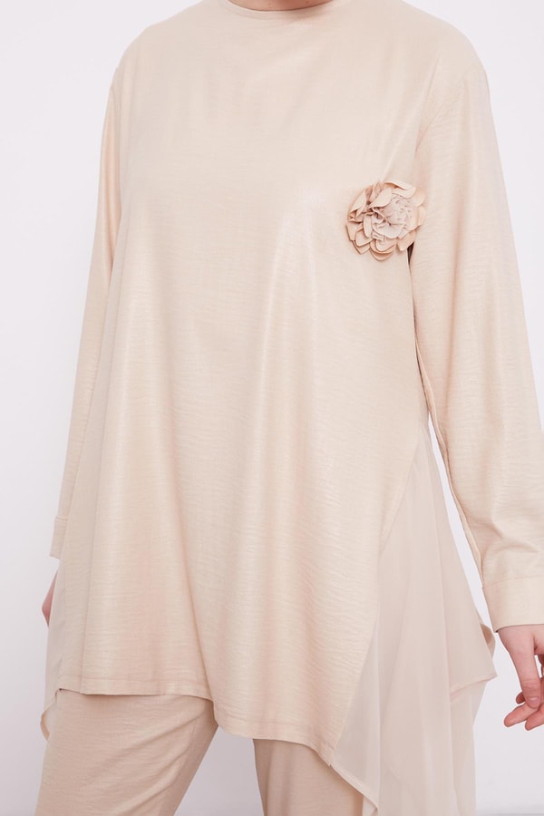 LevidorBej ŞİFON GARNİLİ AYROBİN TAKIM