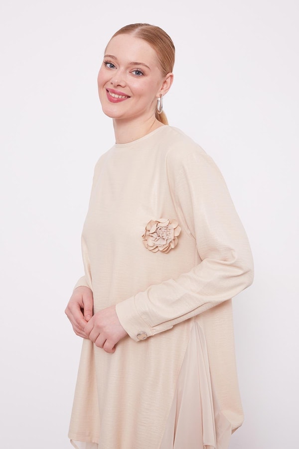 LevidorBej ŞİFON GARNİLİ AYROBİN TAKIM