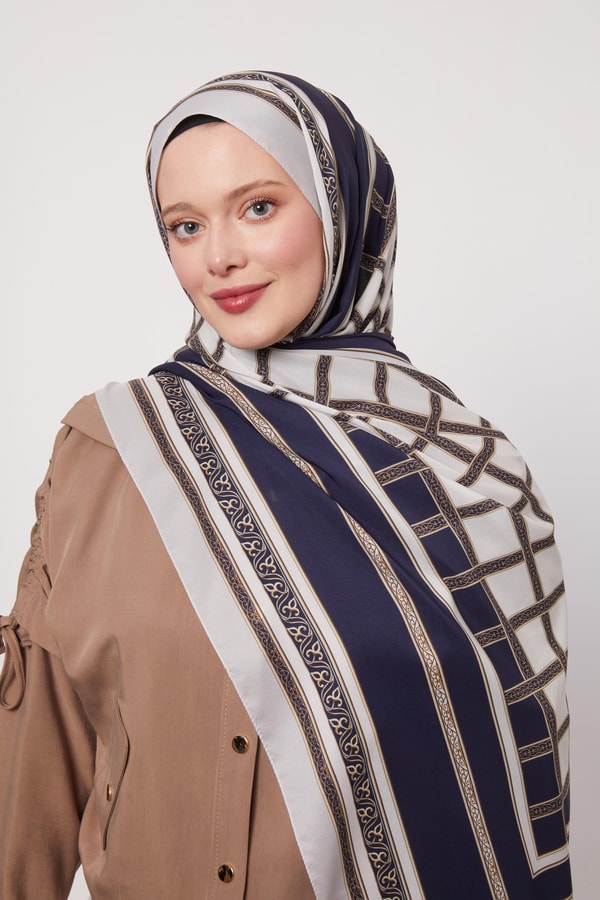 LevidorBej Varak Desen Love Şal