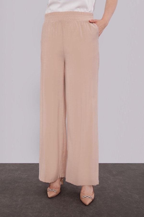 LevidorBej Yan Aksesuar Bağlamalı İkili Takım