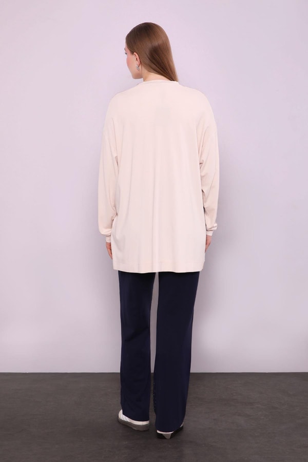 LevidorBej Yonca Desen Detaylı İkili Takım