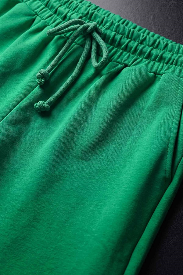 LevidorBenetton Beli Lastikli Bağıcıklı Pantolon