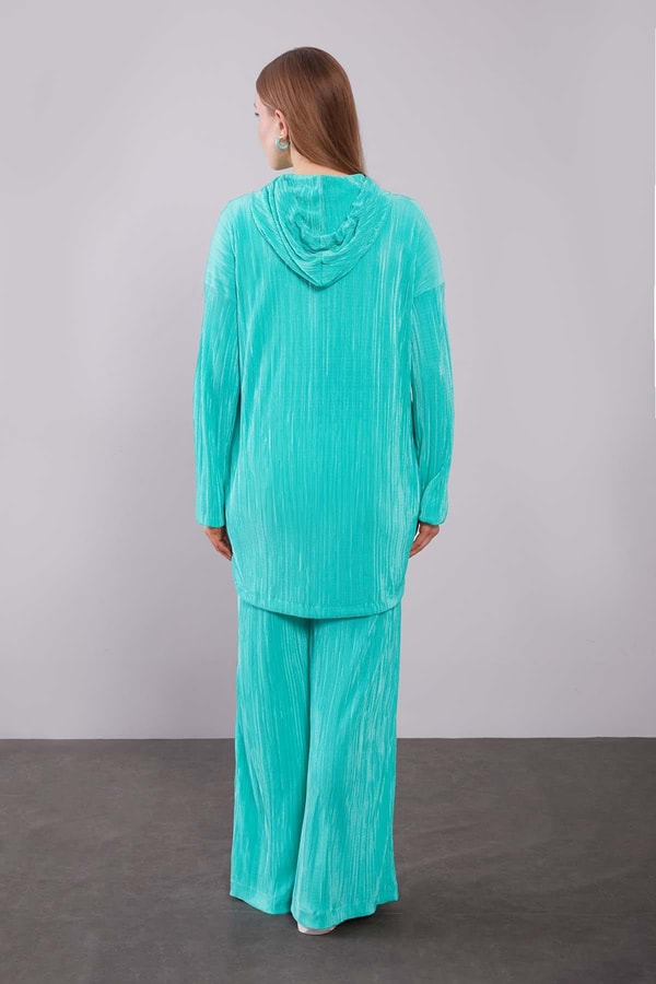 LevidorBenetton Kapüşonlu Bağcık Detaylı İkili Takım