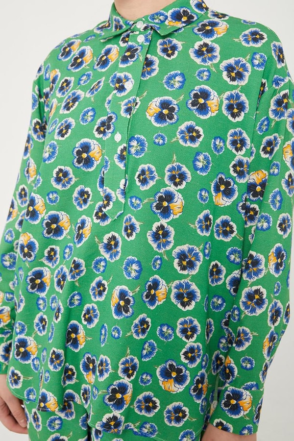 LevidorBenetton Menekşe Desenli Alt- Üst Takım