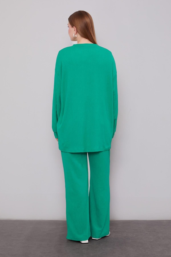 LevidorBenetton Omzu Taş İşlemeli İkili Takım