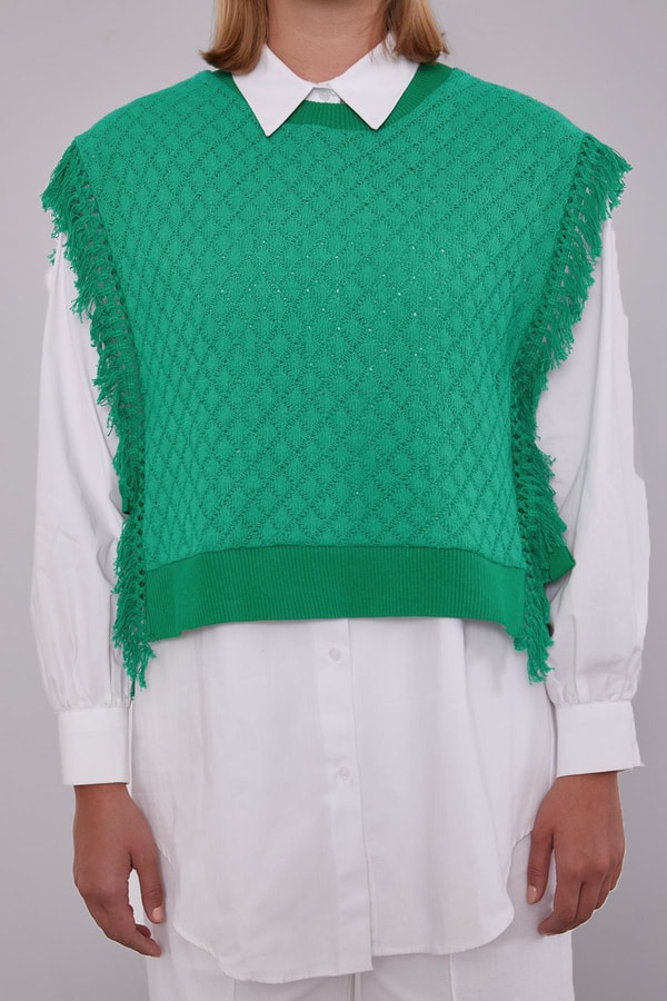 LevidorBenetton Triko Yelekli Gömlek İkili Takım