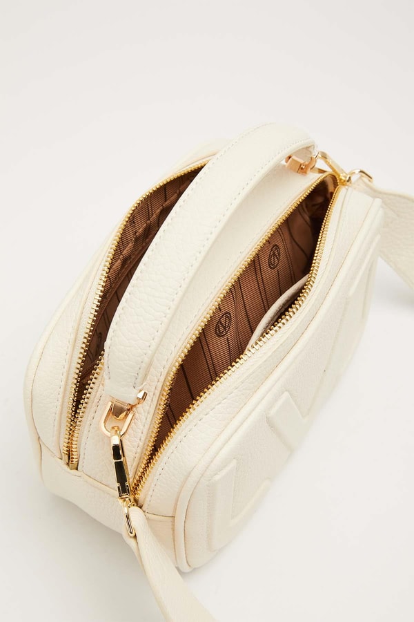 LevidorBeyaz Büyük Logolu El Çantası