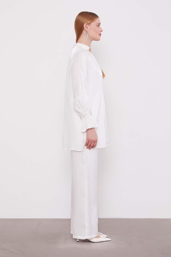 LevidorBeyaz Taş Detaylı İkili Takım