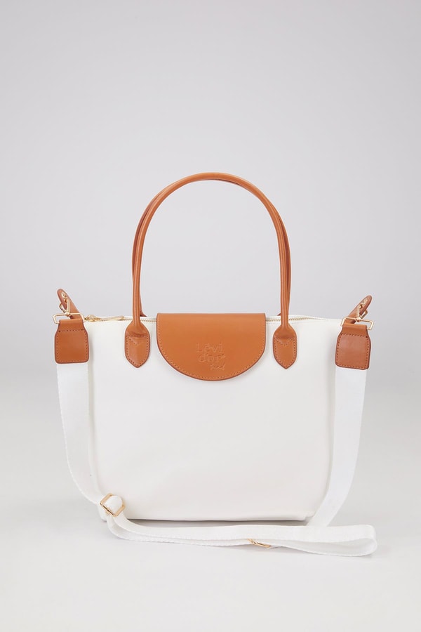 LevidorBeyaz Trend Askılı Omuz Çantası
