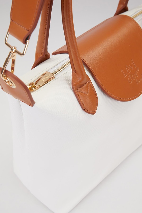 LevidorBeyaz Trend Askılı Omuz Çantası