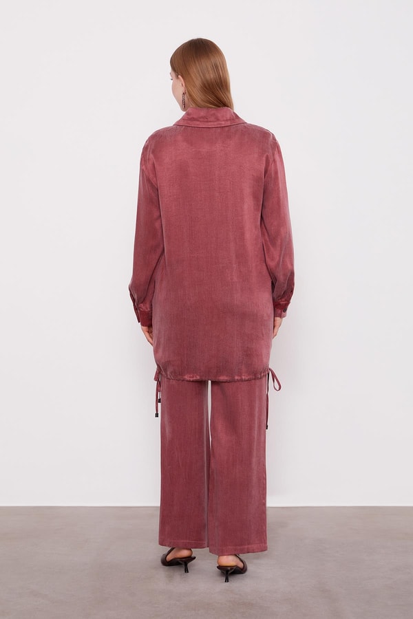 LevidorBordo Fermuar Kapamalı Cupra İkili Takım